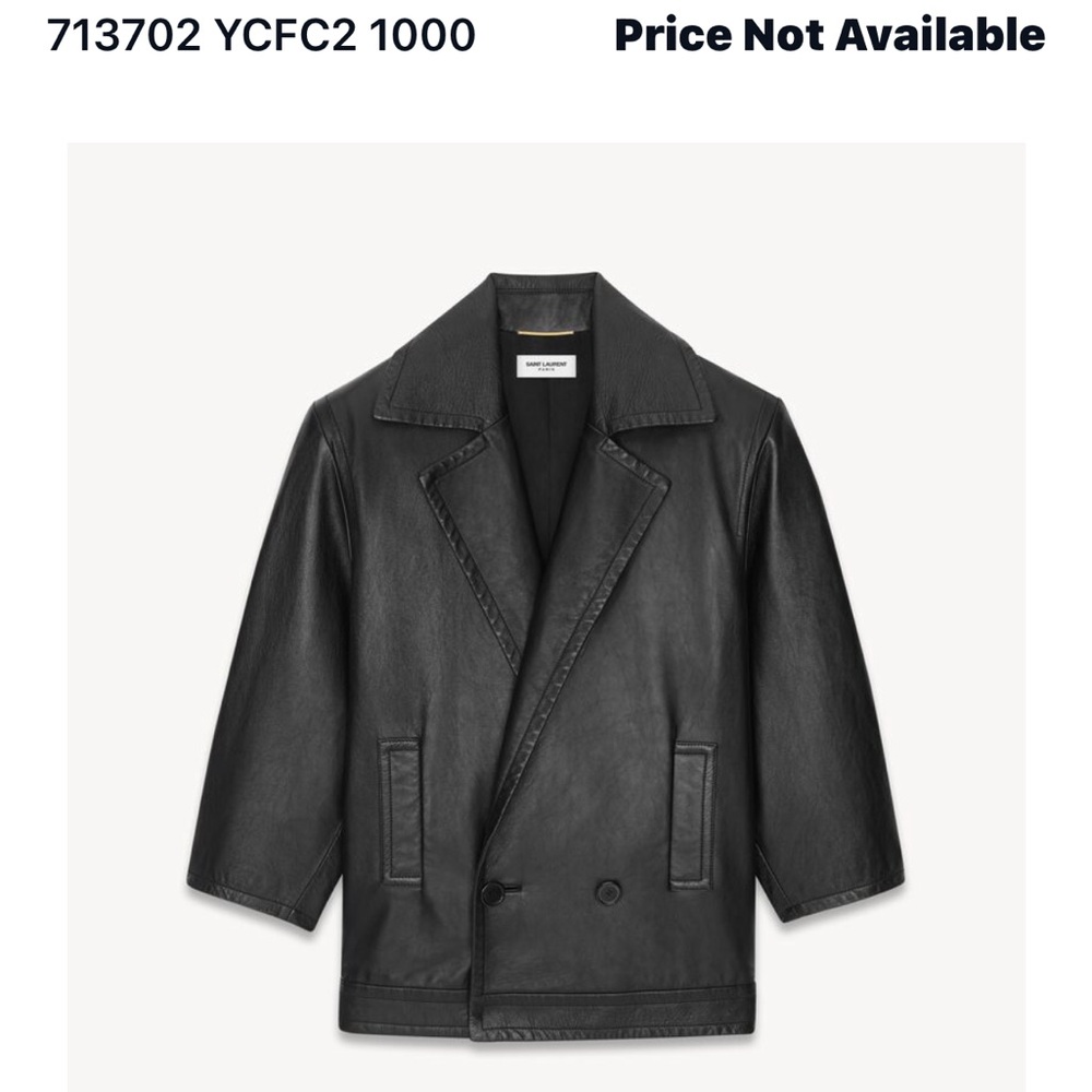 Saint Laurent Black Leather Jacket